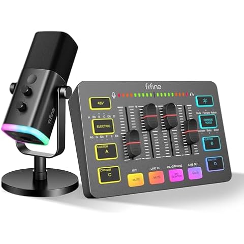 FIFINE AM8 SC3 Microphone Mixeur Cover