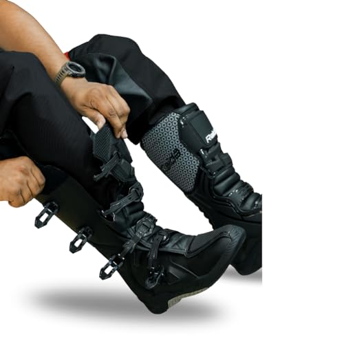 Image of Raida Trailcraft Off-Road Pants | MX & Trail Ride | Lightweight | Abrasion-resitant Fabric | Heat Sheild Panel | (S, Black /Hiviz)