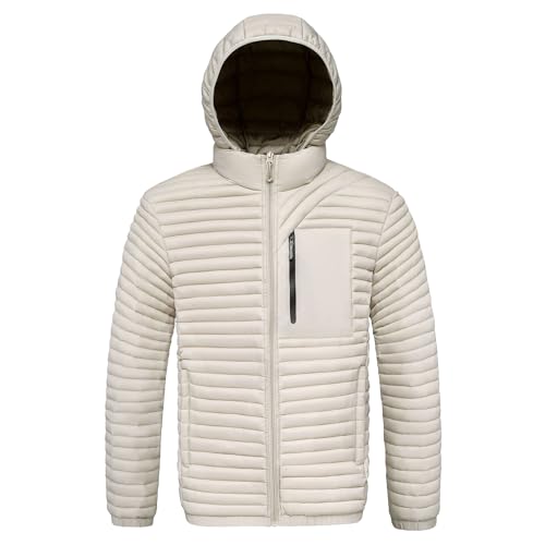 Veste matelassée homme imperméable pour affronter la pluie en ville et nature