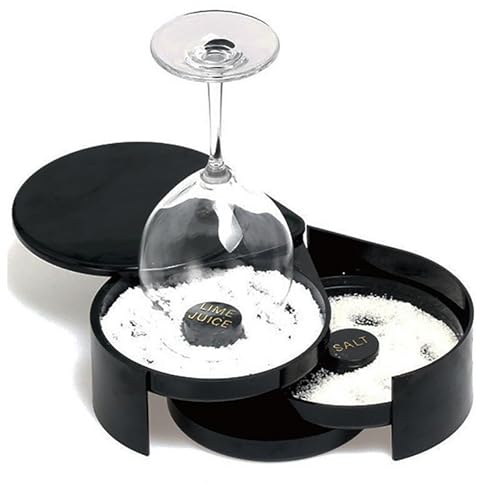 Outil de barman 3 niveaux en plastique noir pour cocktails et margaritas