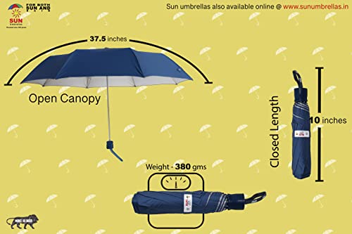 Image of Sun Umbrella S-Series, 3 Fold, UV Protective, Compact and Light weight