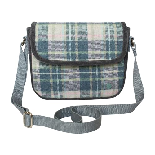 Sac à bandoulière en laine Mila au design raffiné en Tweed Tartan