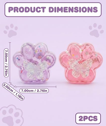 Image of 3PCS Taba Squishy Cat Paw, Taba Squishy for Relaxing Sensory Fidget Pinch Family for Kids Cat Paw Squeeze Cute Beautiful Cat Paw (RED1)