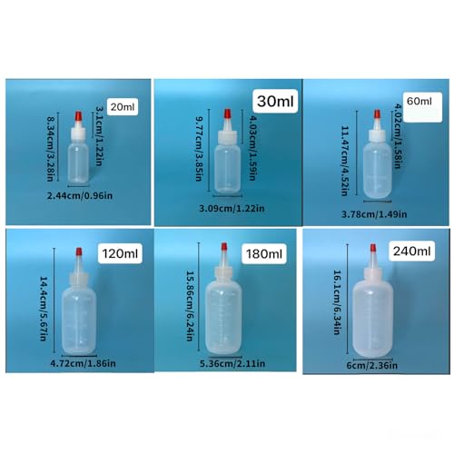 Bouteilles à presser souples PEBD lot de 30 flacons verseurs de précision - 7