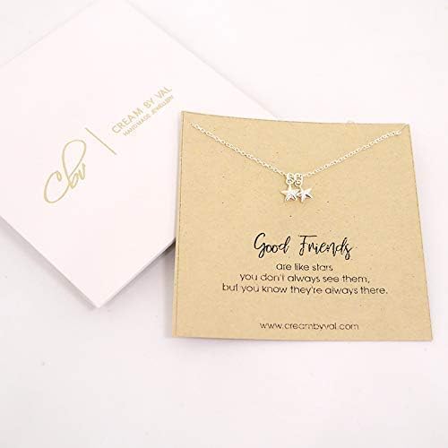 Good Friends Stars Sterling Silver Necklace – Dainty Friendship Piece with Meaningful Message Card – Sweet Reminder for a Beloved Friend – 18" Length - Image 8