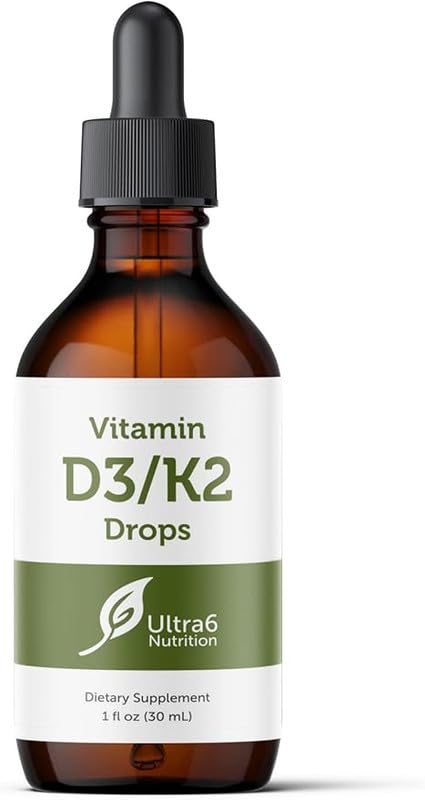 Evorina Ultra6 Nutrition Vitamin D and K2 Drops - Liquid Vitamin D3 with K2 Supplements for Adults - Easy-to-Take, Flavor-Free, Highly Absorbable VIT D3 and K2 Supplements, Made in USA (30 ml) | High Strength Herbal Supplement | Clean Label Ayurvedic Wellness-image-28