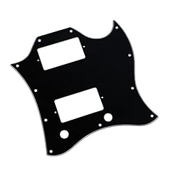 FLEOR – Pickguard SG avec vis pour guitare de style Gibson 3ply black/white/black - Les Beatles, Paul McCartney, John Lennon, RIngo Starr, George Harrison FLEOR - Pickguard SG avec vis pour guitare de style Gibson 3ply black/white/black – Image 2