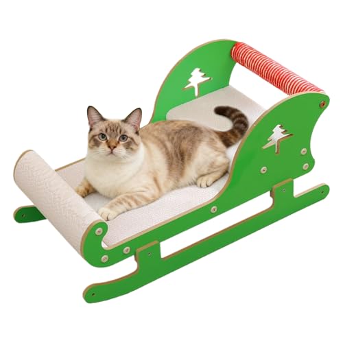 Cama rascadora para gatos, juguetes rascadores de papel corrugado para gatos, almohadillas de papel corrugado para gatos, para gatitos pequeños, medianos y grandes, interiores, exteriores, sala de