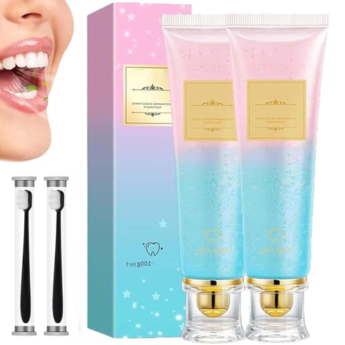 2025 New Natural Body Accel Pasta dentífrica, Body accel Niacinamide Blanqueamiento Toothpaste, Eliminación de manchas dentales, un cuidado suave de las encías (2, flores de cerezo)