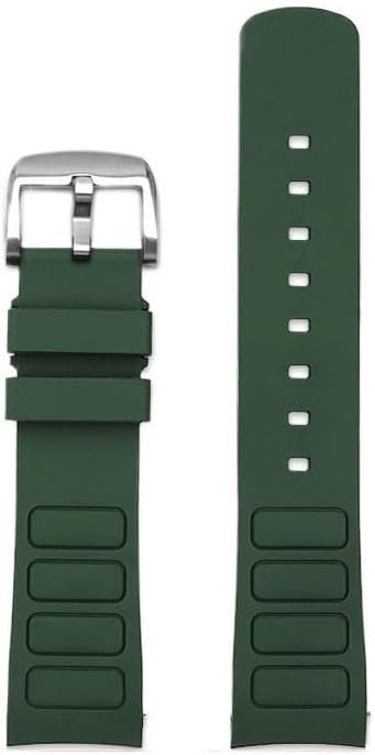 Curved End Mouth watch Strap For Mido Helmsman M049.526 TV M049 Silicone Sports Watch Band