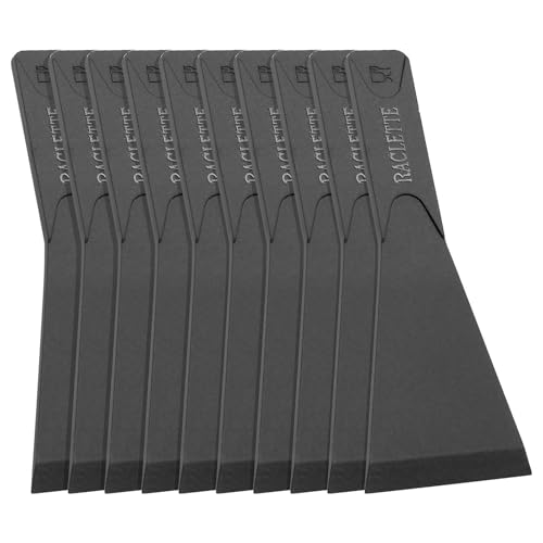 RUNYU 10 Stück Raclette Spatel Set Antihaft Raclette Schieber Raclettes Pfannenwender Racletteschaber Nylonschaber Küchenutensilien für Käse Grills Bretter Pfannen Bratpfannen
