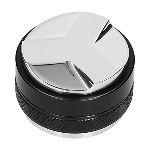 Kaffe masher, 53 mm/2,1 tum kaffehammare dubbelhuvud kaffe-nivå 2-lager med justerbart djup handhammare
