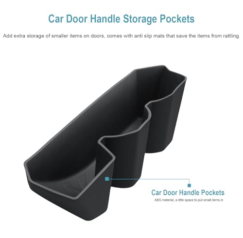 Image of CDEFG 6Pcs for 2025 2026 Toyota Tacoma Side Door Storage Tray Organizer, for 2025-2026 Toyota Tacoma Accessories Front Door & Back Door Handle Pockets Inserts
