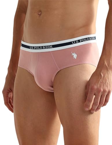 Image of U.S. Polo ASSN. Mens OEB02 Elasticized Waist Underwear Briefs - Pack of 2