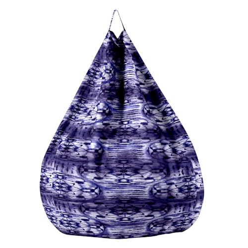 Highdi Funda de Puff sin Relleno Bolsa de Frijoles, Bean Bag Puf Protector de Sofás Puff Cubierta para Niños y Adultos, para Sofá Perezoso Cubierta de Sillón (Colores Tie Dye,70x80cm)