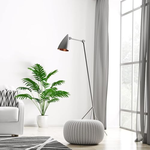 Image of Dekorly Fake Plants Artificial Floor Plants Large Tropical Palm Tree Tall Monstera Plant in Pot Faux Plants for Indoor Outdoor Home (Areca | White Pot, Pack of 2)