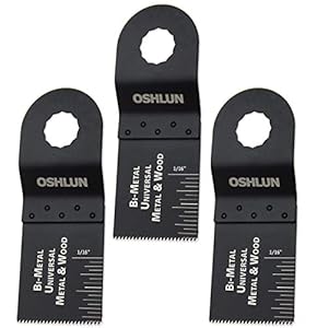 Oshlun MMR-0103 Bi-Metall Oszillierendes Sägeblatt, 3er Pack