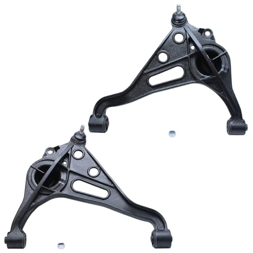 Image of Detroit Axle - Front End Suspension Kit for 1999-2004 Chevrolet Tracker Suzuki Vitara, 2 Lower Control Arms with Ball Joint 4 Outer Inner Tie Rod Ends 2 Tie Rod Boots 2000 2001 2002 2003 Replacement