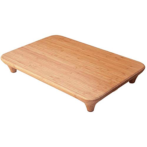 Tabla de cortar de bambú orgánico GRANDE con ranura para jugo, la mejor tabla de cocina para cortar carne, bloque de carnicero, queso y verduras, servicio resistente antimicrobiano