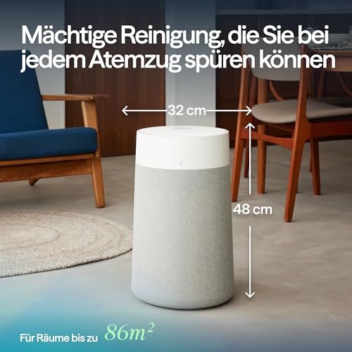 Image of BLUEAIR Air Purifier for All Spaces at Home, Cleans 172 m in One Hour, HEPASilent Smart Air Cleaner for Pets Allergy, Virus, Dust, Mould, Smoke - Blue Pure 3350i Max Air Freshener