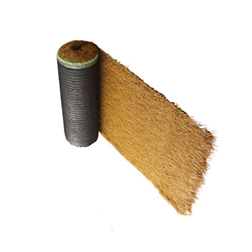 1.65X3.3ft Grass Runner Material Decorations Waterproof, Thatch Roofing Tiles Rolls Duck Blind Boat Blinds Raffia Grass Hut, Palm Thatch Rolls Duck Boat Blinds Straw Roof for Umbrella Covers Mini Bar