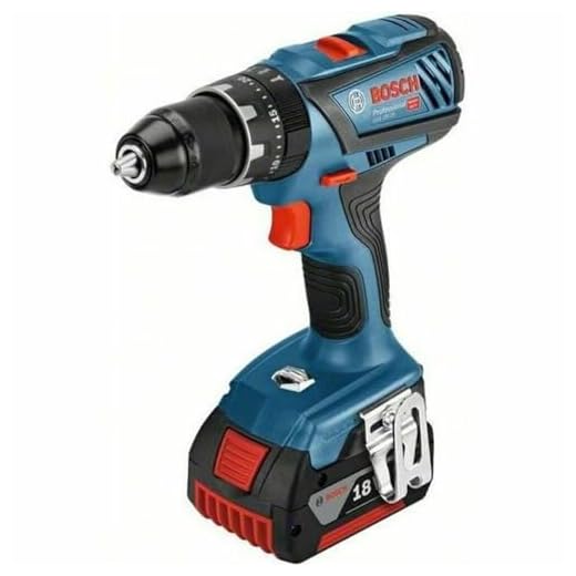Bosch Professional 18V System Akku-Schlagbohrschrauber GSB 18V-28 (max. Drehmoment 63 Nm, inkl. 2x4.0 Ah Akku, Ladegerät GAL 18 V-40, L-BOXX)