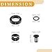 Partuto Fuel Injector Seal O Ring - Car O-Ring Rebuild Repair Kit - for Honda Prelude 1997-2001 NBR Rubber Black - 4 Sets