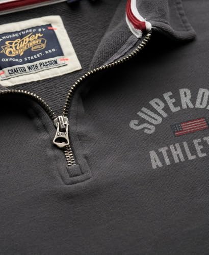 Superdry Para Mujer. W2012686A Sudadera Athletic Gris (M), Casual, AlgodóN - 6