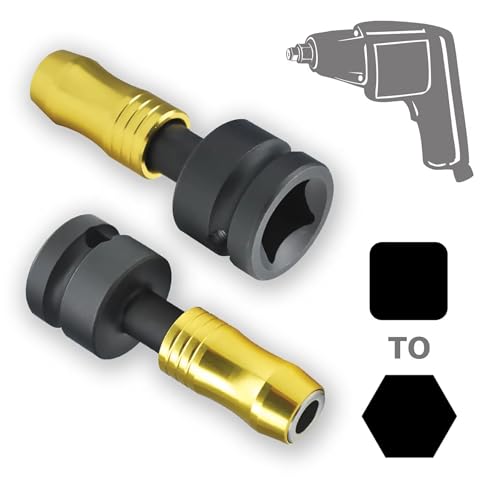 IVY Classic 44852 1/2" Square to 1/4" Hex Mega-Magnetic Impact Driver Adapter, 1/Card by IVY Classic - Used condition - Image 3