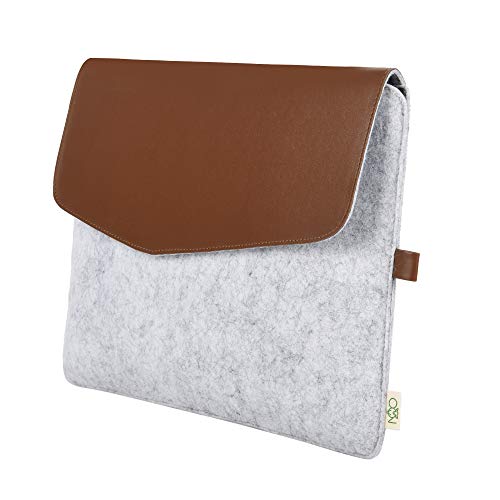 Image of OON 14 Inch Laptop Sleeve Thin Felt Grey (Light Grey, 14 Inch)