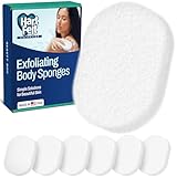 HartFelt 7 Pack Body Exfoliation Beauty Box with Body Wash Scrubber | Super Soft Exfoliating Bath Sponges for Shower Women & Men | Chemical-Free Bathing Sponge Set for Dead Skin Removal | Gift Box
