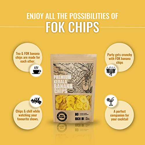 Image of FLAVORS OF KERALA | Premium Kerala Banana Chips in Coconut Oil, 120g | Crispy, Thin-Cut, Preservative-Free Wafers | Trail Pack