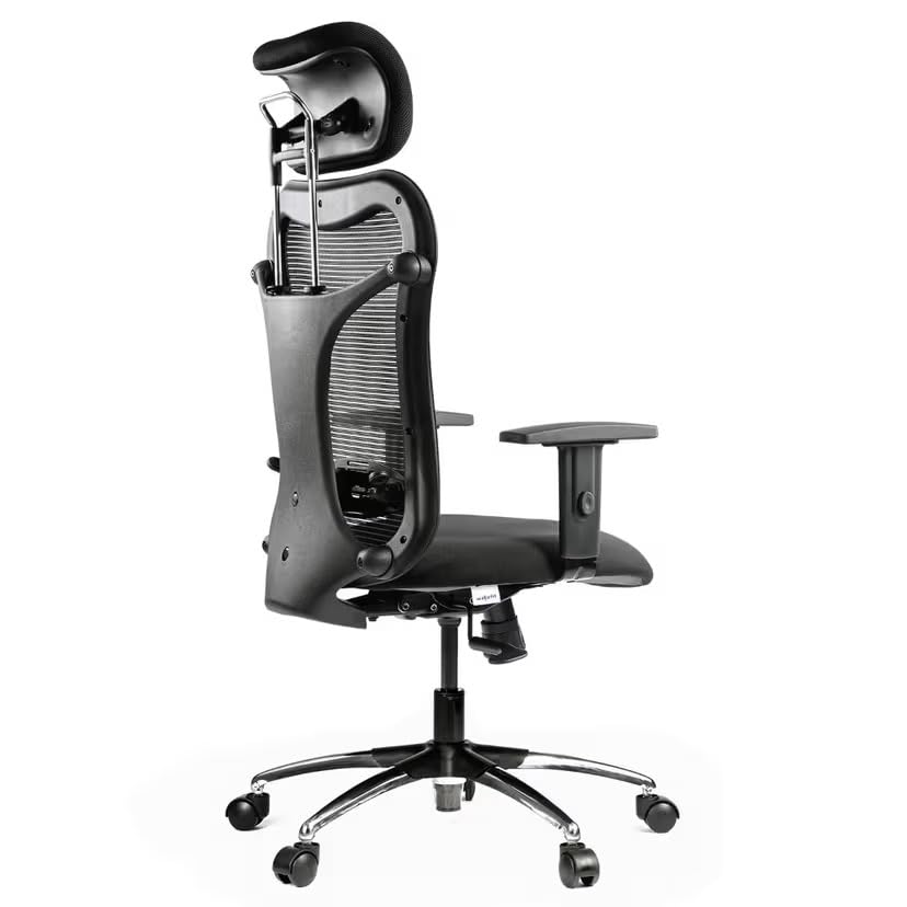 Image of Ergonomic Mesh Executive Mid Back Chair for Office | Breathable Backrest, Padded Seat & Sleek Design | Best Fit for Reception, Meeting Rooms, Workspaces & Daily Seating Comfort