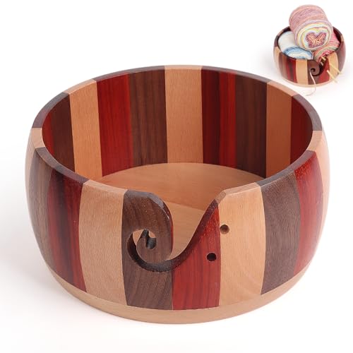 Coopay Super Groß Garnschale zum Häkeln, 21 X 21 X 10 cm Farbenfroh...