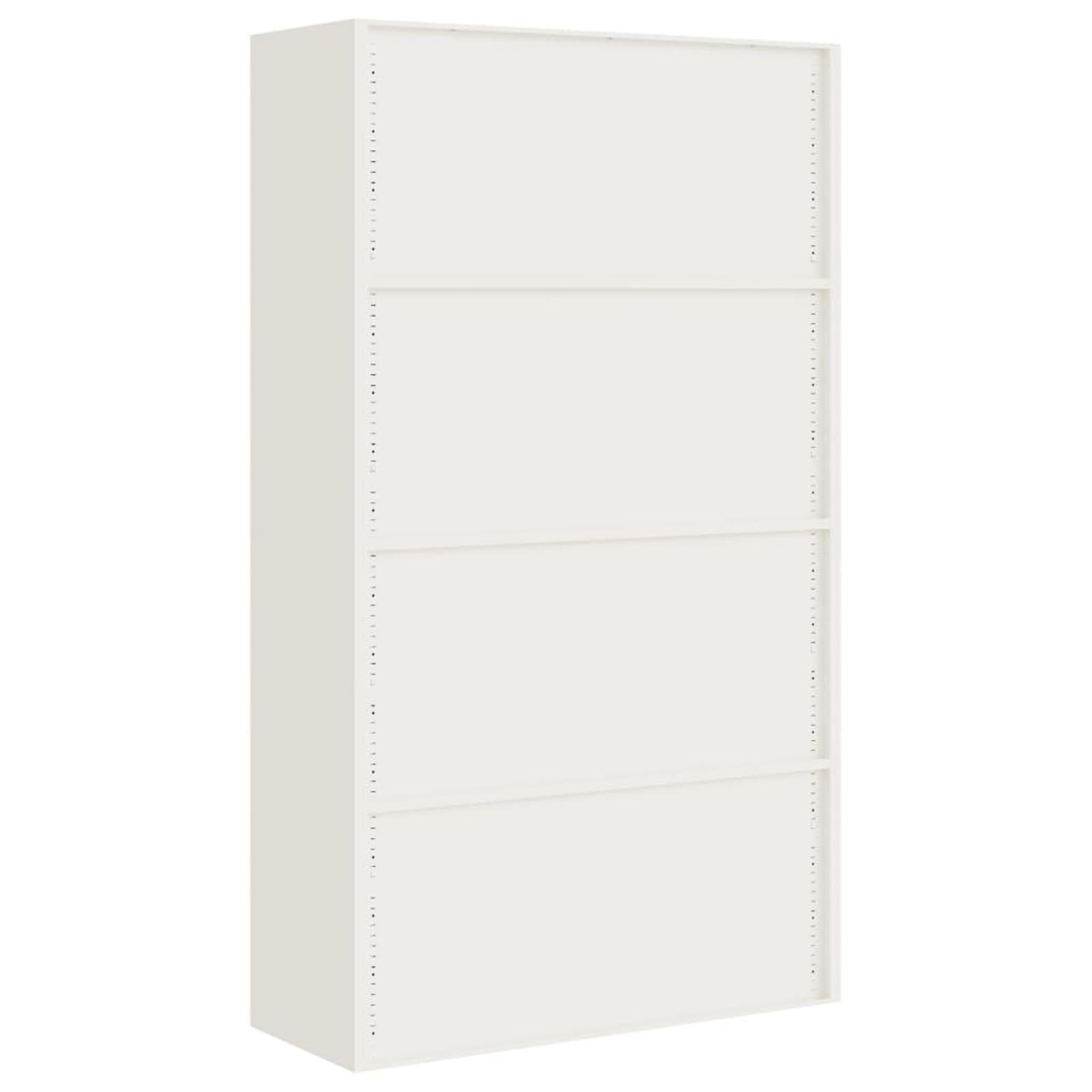 ZEYUAN Armadio Classificatore Bianco 105x40x180 cm in Acciaio,Armadi Archivio,Armadio Classificatore,Armadi da Ufficio,Schedario da Ufficio(SPU:339768)
