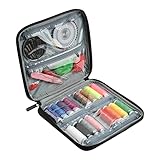 NKII 16-farbiges Faden-Nähset, DIY-Nähzubehör gefüllt mit Fingerhut, Faden, Nähnadeln, Maßband, DIY-Nähzubehör-Organizer for Zuhause, Reisende, Notfälle