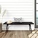 Save 17% • Plank Beam 59" Mid Century Modern Dining Bench, Wooden Bench - View #2