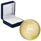 Crown Awards Globe Pins, Globe Pin with Blue Velvet Presentation Case, 50 Pack, Prime