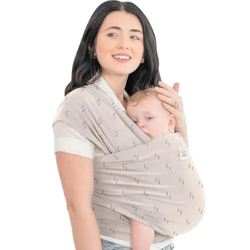 Image of KeaBabies Baby Wrap Carrier, All in 1 Original Baby Carrier (Pines) | Newborn to Toddler Sling, Easy to Wear, Hands Free Bonding, Lightweight, Breathable Infant Wraps