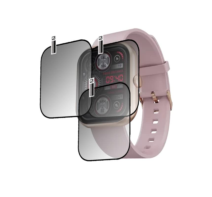 DAFFIN Compatible for Fire-Boltt Stardust 1.95" Smartwatch Screen Guard Protection Screen (PACK OF 03)-G128