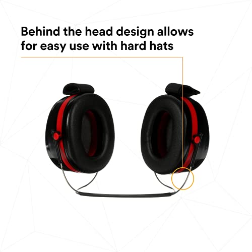 3M Peltor Optime 105 Earmuffs H10B, Behind-The-Head Black #TOP4