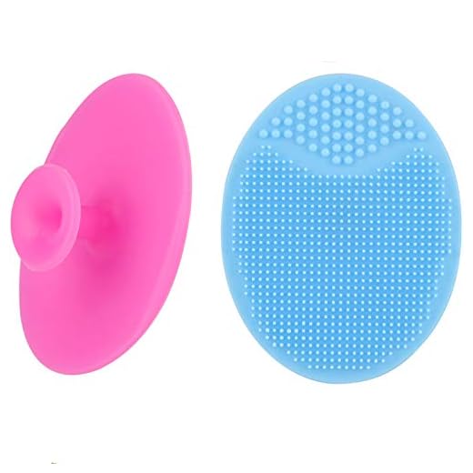 Face Scrubber,2 Pack Soft Silicone Scrubbies Facial Cleansing Pad Face Exfoliator Face Scrub Face Brush Silicone Scrubby for Massage Pore Cleansing Blackhead Removing Exfoliating,Cool Gift for Girl