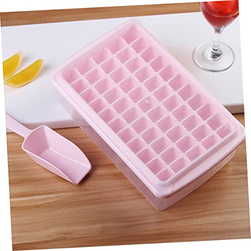 Molde de cubos de hielo plástico rosa PRETYZOOM miniatura 7