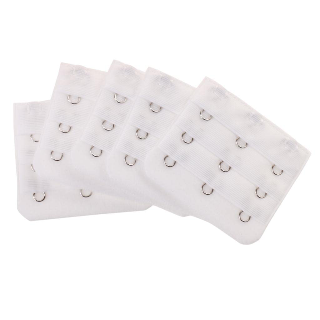 5Pcs Elastic Bra Strap Extension Bra Extenders 3X 3 Hook White|Clothing Shoes & Accessories|Womens Clothing|Intimates & Sleep|Bras & Bra Sets-image-34
