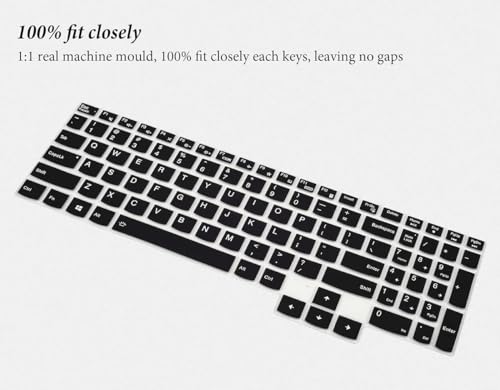 Image of Saco Laptop Keyboard Protector Cover for 2024 Lenovo LOQ 15.6 Inch|Legion 5|Lenovo Legion 5 Pro /Legion Slim 5 5i 16 inch|Lenovo ideaPad Gaming 3 3i 15.6 Inch Gaming Laptops - Black