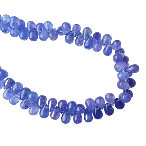 Perles de tanzanite naturelle haut de gamme pour création de bijoux d'exception - AAG61