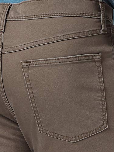 Wrangler Authentics Mens Straight Fit Twill Pant , Major Brown , 34W X 30L #TOP5