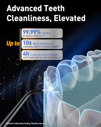 Image of MySmile LP221 Cordless Water Flossers for Teeth w /UVC Light & OLED Display