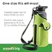 Smooth Trip AquaPockets Water Bottle Holder - Insulating Neoprene Water Bottle Sling Bag with Phone Pouch and Adjustable Strap for Walking and Hiking - Fits up to 32 oz. Bottles