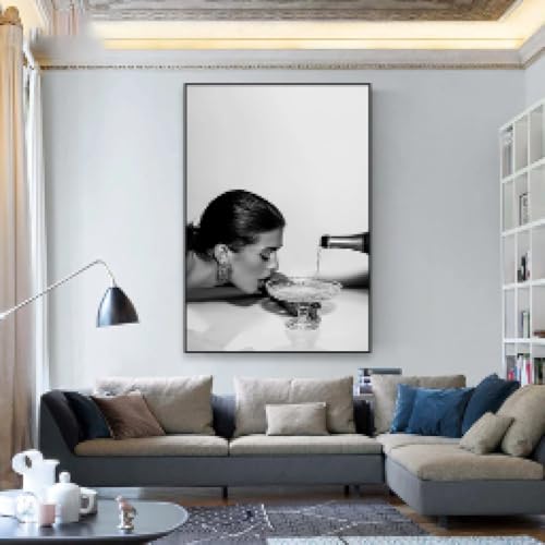 Art mural de salle de bain moderne et tableau sur toile 60x80 cm